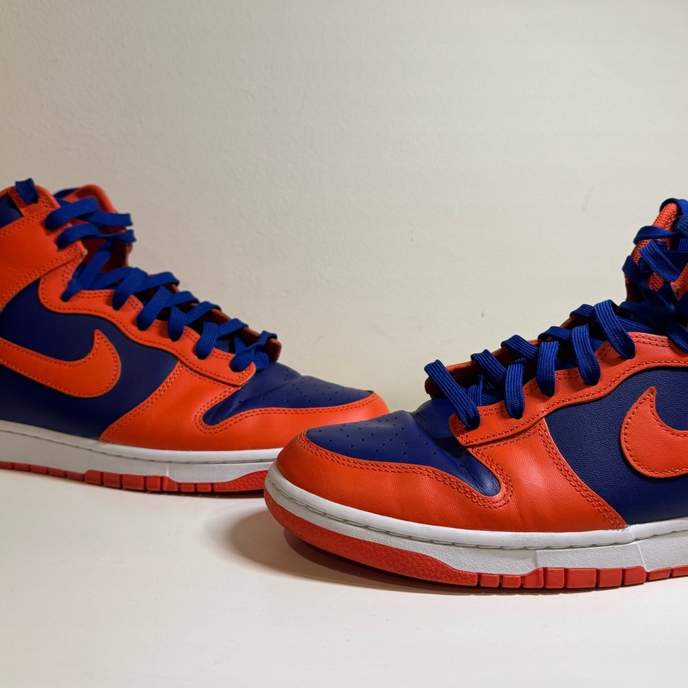 Nike Dunk High Retro Knicks Orange Deep Royal Blue DD1399-800 Size 12 - Picture 3 of 7